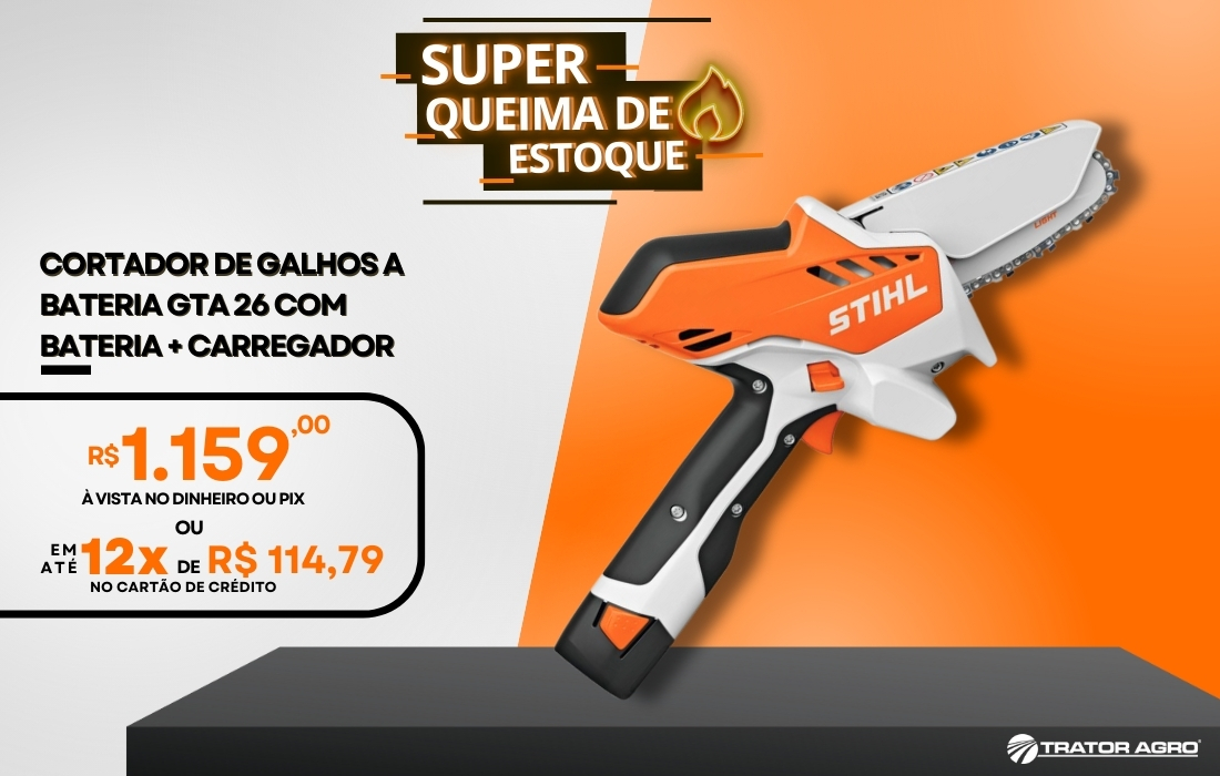 Cortador de galhos a bateria GTA 26 com Bateria + Carregador