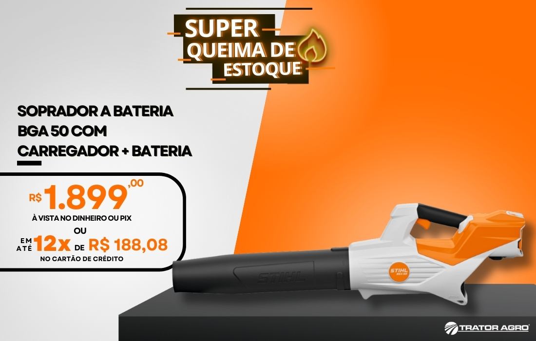 Soprador a bateria BGA 50 com Bateria + Carregador